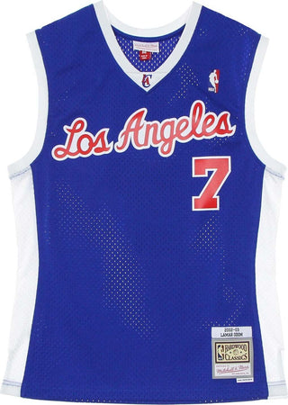 MITCHELL-&-NESS-Canotta-Basket-Uomo-Nba-Swingman-Jersey-Hardwood-Classics-No-7-Lamar-Odom-2002-03-Loscli-Original-Team-Colors-da-uomo