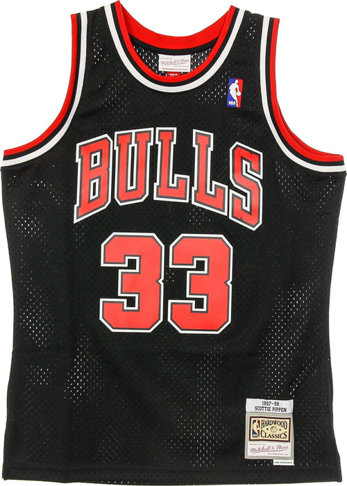 MITCHELL-&-NESS-Canotta-Basket-Uomo-Nba-Swingman-Jersey-No.33-Scottie-Pippen-1997-98-Chibul-Original-Team-Colors-da-uomo