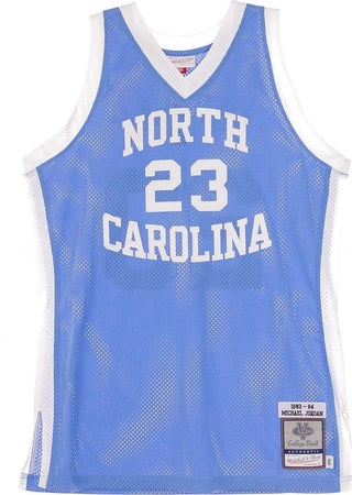 MITCHELL-&-NESS-Canotta-Basket-Uomo-Ncaa-Authentic-Jersey-No.23-Michael-Jordan-Unchee-Home-Original-Team-Colors-da-uomo