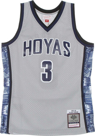 MITCHELL-&-NESS-Canotta-Basket-Uomo-Ncaa-Swingman-Jersey-N.3-Allen-Iverson-Geohoy-Original-Team-Colors-da-uomo