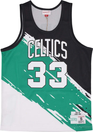 MITCHELL-&-NESS-Canotta-Tipo-Basket-Uomo-Nba-Paint-Brush-Mesh-Tank-No-33-Larry-Bird-Boscel-Multi/white-da-uomo