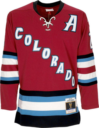 MITCHELL-&-NESS-Casacca-Hockey-Uomo-Nhl-Dark-Alternate-Jersey-2001-No-21-Forsberg-Colava-Original-Team-Colors-da-uomo