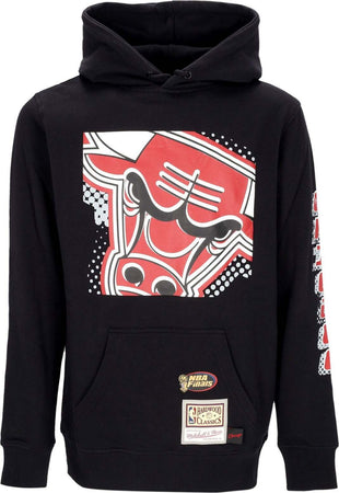 MITCHELL-&-NESS-Felpa-Cappuccio-Uomo-Nba-Big-Face-7.0-Hoodie-Chibul-Black-da-uomo