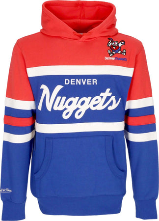 MITCHELL-&-NESS-Felpa-Cappuccio-Uomo-Nba-Head-Coach-Hoodie-Dennug-Original-Team-Colors-da-uomo