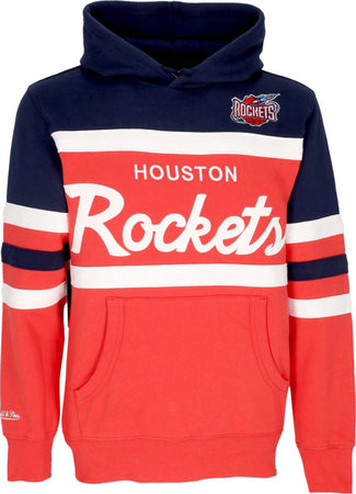MITCHELL-&-NESS-Felpa-Cappuccio-Uomo-Nba-Head-Coach-Hoodie-Houroc-Original-Team-Colors-da-uomo
