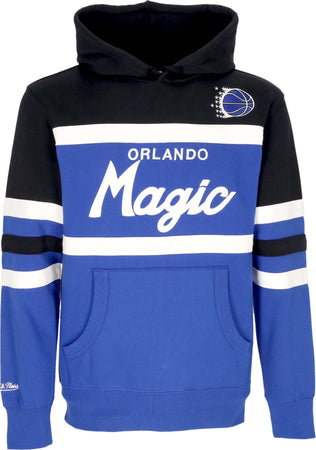 MITCHELL-&-NESS-Felpa-Cappuccio-Uomo-Nba-Head-Coach-Hoodie-Orlmag-Original-Team-Colors-da-uomo