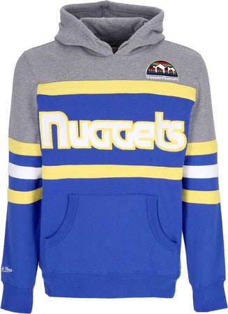 MITCHELL-&-NESS-Felpa-Cappuccio-Uomo-Nba-Headcoach-Hoodie-Hardwood-Classics-Dennug-Royal-da-uomo