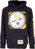MITCHELL-&-NESS-Felpa-Cappuccio-Uomo-Nfl-Big-Face-7.0-Hoodie-Pitste-Black-da-uomo