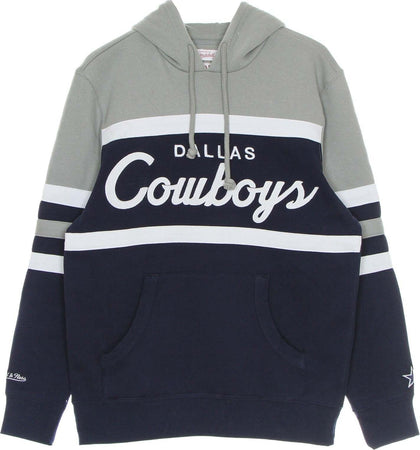 MITCHELL-&-NESS-Felpa-Cappuccio-Uomo-Nfl-Head-Coach-Hoody-Dalcow-Original-Team-Colors-da-uomo