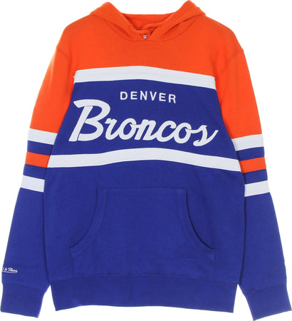 MITCHELL-&-NESS-Felpa-Cappuccio-Uomo-Nfl-Head-Coach-Hoody-Denbro-Original-Team-Colors-da-uomo