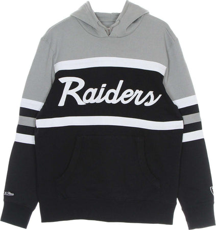 MITCHELL-&-NESS-Felpa-Cappuccio-Uomo-Nfl-Head-Coach-Hoody-Oakrai-Original-Team-Colors-da-uomo
