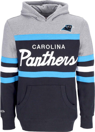 MITCHELL-&-NESS-Felpa-Cappuccio-Uomo-Nfl-Headcoach-Hoodie-Carpan-Black-da-uomo