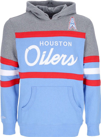 MITCHELL-&-NESS-Felpa-Cappuccio-Uomo-Nfl-Headcoach-Hoodie-Houoil-Light-Blue-da-uomo