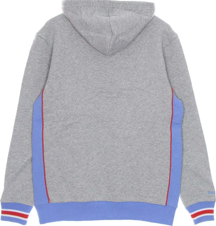 MITCHELL-&-NESS-Felpa-Cappuccio-Uomo-Nfl-Pinnacle-Heavyweight-Fleece-Hoodie-Houoil-Grey-Heather/original-Team-Colors-da-uomo