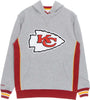 MITCHELL-&-NESS-Felpa-Cappuccio-Uomo-Nfl-Pinnacle-Heavyweight-Fleece-Hoodie-Kanchi-Grey-Heather/original-Team-Colors-da-uomo