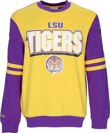 MITCHELL-&-NESS-Felpa-Girocollo-Uomo-Ncaa-All-Over-Crew-2.0-Loutig-Original-Team-Colors-da-uomo