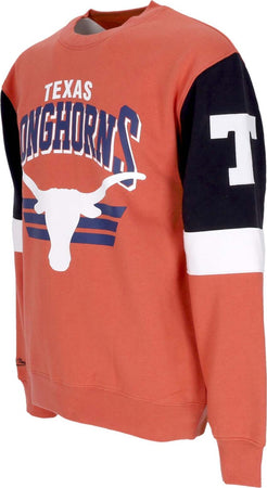 MITCHELL-&-NESS-Felpa-Girocollo-Uomo-Ncaa-All-Over-Crew-3.0-Texagg-Original-Team-Colors-da-uomo