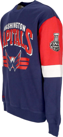 MITCHELL-&-NESS-Felpa-Girocollo-Uomo-Nhl-All-Over-Crew-3.0-Wascap-Original-Team-Colors-da-uomo