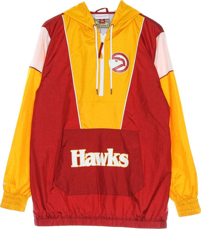 MITCHELL-&-NESS-Giacca-a-Vento-Infilabile-Uomo-Nba-Highlight-Reel-Windbreaker-Hardwood-Classics-Atlhaw-Original-Team-Colors-da-uomo