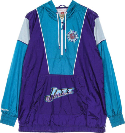 MITCHELL-&-NESS-Giacca-a-Vento-Infilabile-Uomo-Nba-Highlight-Reel-Windbreaker-Hardwood-Classics-Utajaz-Original-Team-Colors-da-uomo