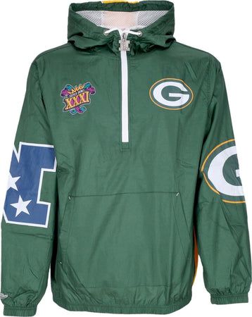 MITCHELL-&-NESS-Giacca-a-Vento-Infilabile-Uomo-Nfl-Team-Og-2.0-Anorak-Windbreaker-Grepac-Original-Team-Colors-da-uomo