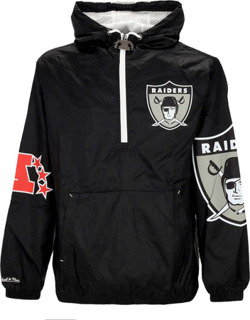MITCHELL-&-NESS-Giacca-a-Vento-Infilabile-Uomo-Nfl-Team-Og-2.0-Anorak-Windbreaker-Oakrai-Original-Team-Colors-da-uomo