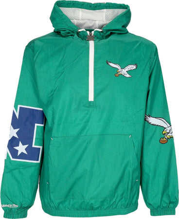 MITCHELL-&-NESS-Giacca-a-Vento-Infilabile-Uomo-Nfl-Team-Og-2.0-Anorak-Windbreaker-Phieag-Original-Team-Colors-da-uomo