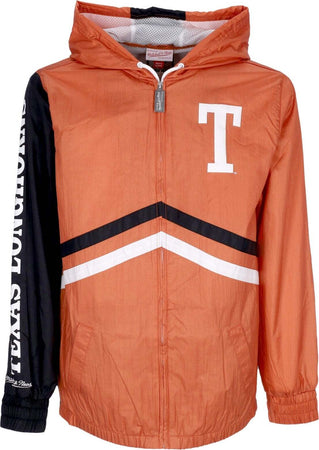 MITCHELL-&-NESS-Giacca-a-Vento-Uomo-Ncaa-Undeniable-Full-Zip-Windbreaker-Texlon-Orange-da-uomo