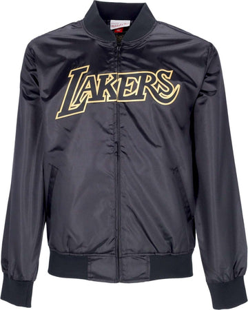 MITCHELL-&-NESS-Giacchetta-Uomo-Nba-Big-Face-4.0-Satin-Jacket-Hardwood-Classics-Loslak-Black/original-Team-Colors-da-uomo