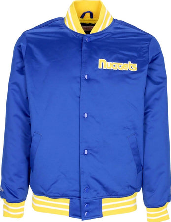 MITCHELL-&-NESS-Giubbotto-Bomber-Uomo-Nba-Heavyweight-Satin-Jacket-Dennug-Original-Team-Colors-da-uomo