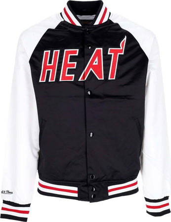 MITCHELL-&-NESS-Giubbotto-Bomber-Uomo-Nba-Primetime-Lw-Satin-Jacket-Hardwood-Classics-Miahea-Black-da-uomo