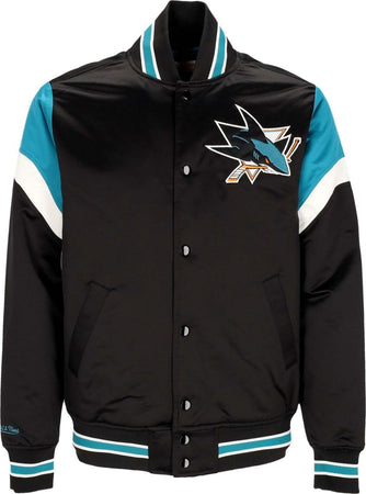 MITCHELL-&-NESS-Giubbotto-Bomber-Uomo-Nhl-Heavyweight-Satin-Jacket-Sajsha-Original-Team-Colors-da-uomo