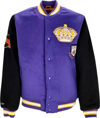 MITCHELL-&-NESS-Giubbotto-College-Uomo-Nhl-Team-Legacy-Varsity-Jacket-Loskin-Purple/black-da-uomo