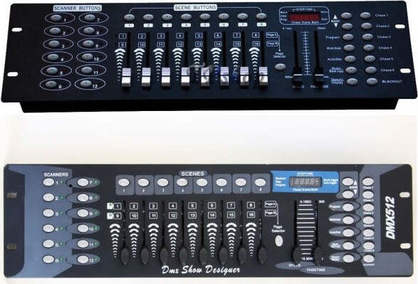 Mixer-Centralina-Luci-Dmx-Controller-Fari-Par-Led-Teste-Mobili-Strobo-192-Ch
