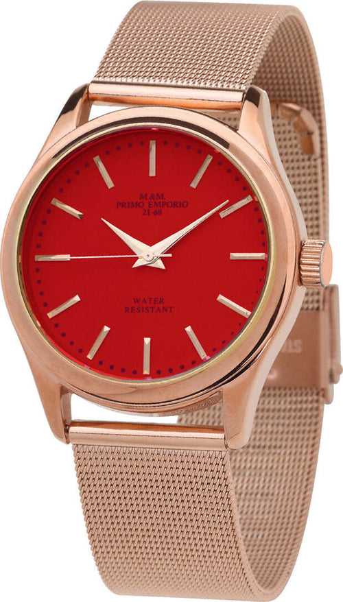 M&m Primo Emporio Color Line Orologio Unisex Da Polso 1035rr Orologio in Acciaio Oro Rosa Quadrante Tondo Rotto Orologio Analogico Resistente All'acqua 5 Atm Moda/Donna/Orologi/Orologi da polso Milano Fashion Watch - Marcianise, Commerciovirtuoso.it