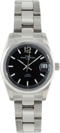M&m Primo Emporio Orologio Donna 30mm Lady Date 1081orologio Analogico Da Polso Cinturino in Acciaio E Quadrante Tondo Nero Moda/Donna/Orologi/Orologi da polso Milano Fashion Watch - Marcianise, Commerciovirtuoso.it