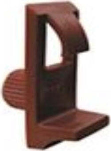 MOBILA---8-PORTARIPIANO-IN-PLASTICA-MARRONE-30X14MM-CON-PERNO-DA-10MM