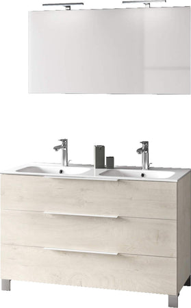 Mobile Bagno 120cm a Terra Con Lavabo doppia Vasca, Tre Cassetti e Specchio Casa e cucina/Bagno/Mobili da bagno/Mobiletti con lavabo Shopbagno.it - Roma, Commerciovirtuoso.it