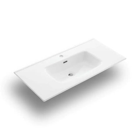 Mobile Bagno 120cm Sospeso Due Cassetti e Specchio Con Lampada