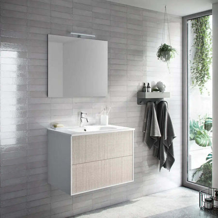 Mobile Bagno 60cm Sospeso Due Cassetti e Specchio Casa e cucina/Bagno/Mobili da bagno/Mobiletti con lavabo Shopbagno.it - Roma, Commerciovirtuoso.it