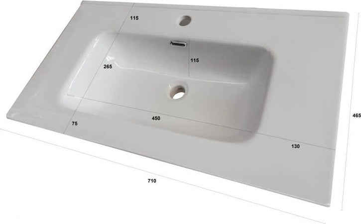 Mobile Bagno 70cm Sospeso Cassetto, Pensile, Vano a Giorno, Specchio E Lampada Casa e cucina/Bagno/Mobili da bagno/Mobiletti con lavabo Shopbagno.it - Roma, Commerciovirtuoso.it