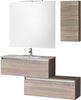 Mobile Bagno Sospesa 100cm Con Due Cassetti, Pensile Colonna, Specchio e Lampada Casa e cucina/Bagno/Mobili da bagno/Mobiletti con lavabo Shopbagno.it - Roma, Commerciovirtuoso.it