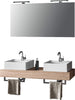 Mobile Bagno Sospeso 120cm Con Doppio Lavabo Specchio, Lampada e Porta Asciugamano Casa e cucina/Bagno/Mobili da bagno/Mobiletti con lavabo Shopbagno.it - Roma, Commerciovirtuoso.it