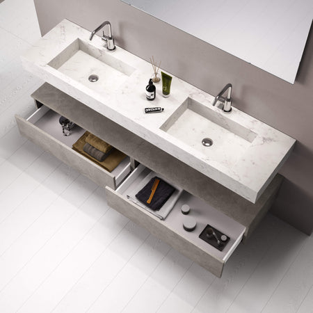 Mobile Bagno Sospeso 180cm Con Vasca Integrata Cassetto E Specchio Casa e cucina/Bagno/Mobili da bagno/Mobiletti con lavabo Shopbagno.it - Roma, Commerciovirtuoso.it
