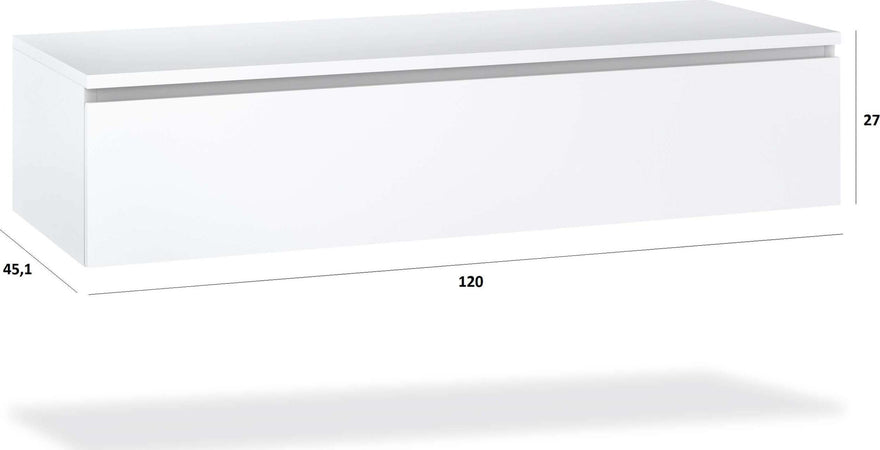 Mobile Bagno Sospeso 220cm Top Con Lavabo, Base Con Cassetto E Specchio Con LED Integrato Casa e cucina/Bagno/Mobili da bagno/Mobiletti con lavabo Shopbagno.it - Roma, Commerciovirtuoso.it