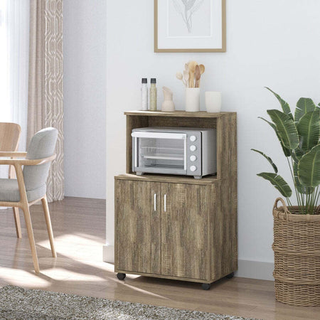Mobile-Cucina-Multiuso-con-4-Ruote,-Armadietto-e-Ripiano-per-Microonde,-60.4x40.3x97cm-,-credenza-ufficio-studio-camera-da-letto-soggiorno-F835-258GYA