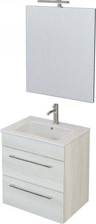 Mobile-da-Bagno-bianco-da-55cm-con-doppio-cassetto-Facil