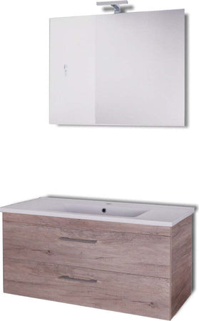 Mobile da bagno sospeso Spring Corda con lavabo specchio MADE IN ITALY Casa e cucina/Bagno/Mobili da bagno/Mobiletti e armadietti/Mobili a muro Ogomondo - Martina Franca, Commerciovirtuoso.it