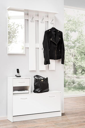 mobile-ingresso-entrata-moderno-design-guardaroba-appendiabiti-salvaspazio-specchio-scarpiera-cassetto-mensola-bianco-T2253,22,3S