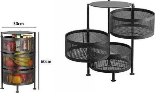 Mobile Mobiletto Tavolino Metallo Nero 3 Scomparti Portatutto Regolabile 71024 Casa e cucina/Arredamento/Soggiorno/Mobiletti Trade Shop italia - Napoli, Commerciovirtuoso.it